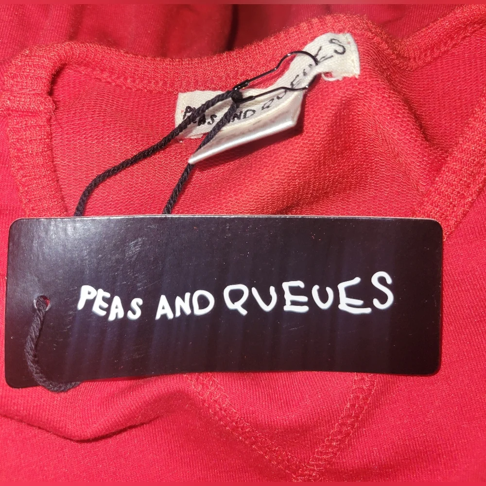 New With Tag Peas And‎ Queues Red Asymetrical Hem Dress Sz 6 Girls